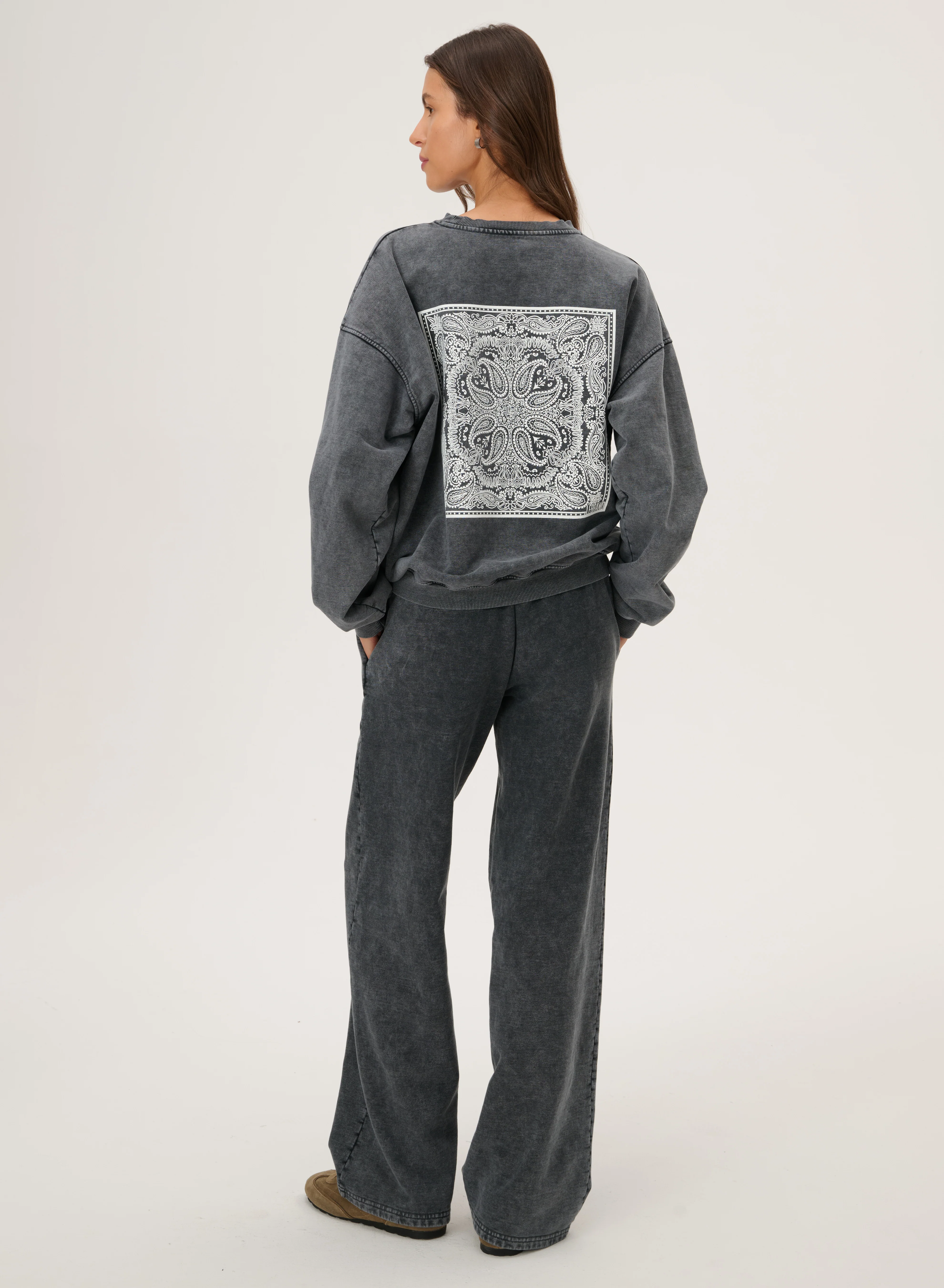 Bluza z bawełny z nadrukiem bandany - Ben - Image 9