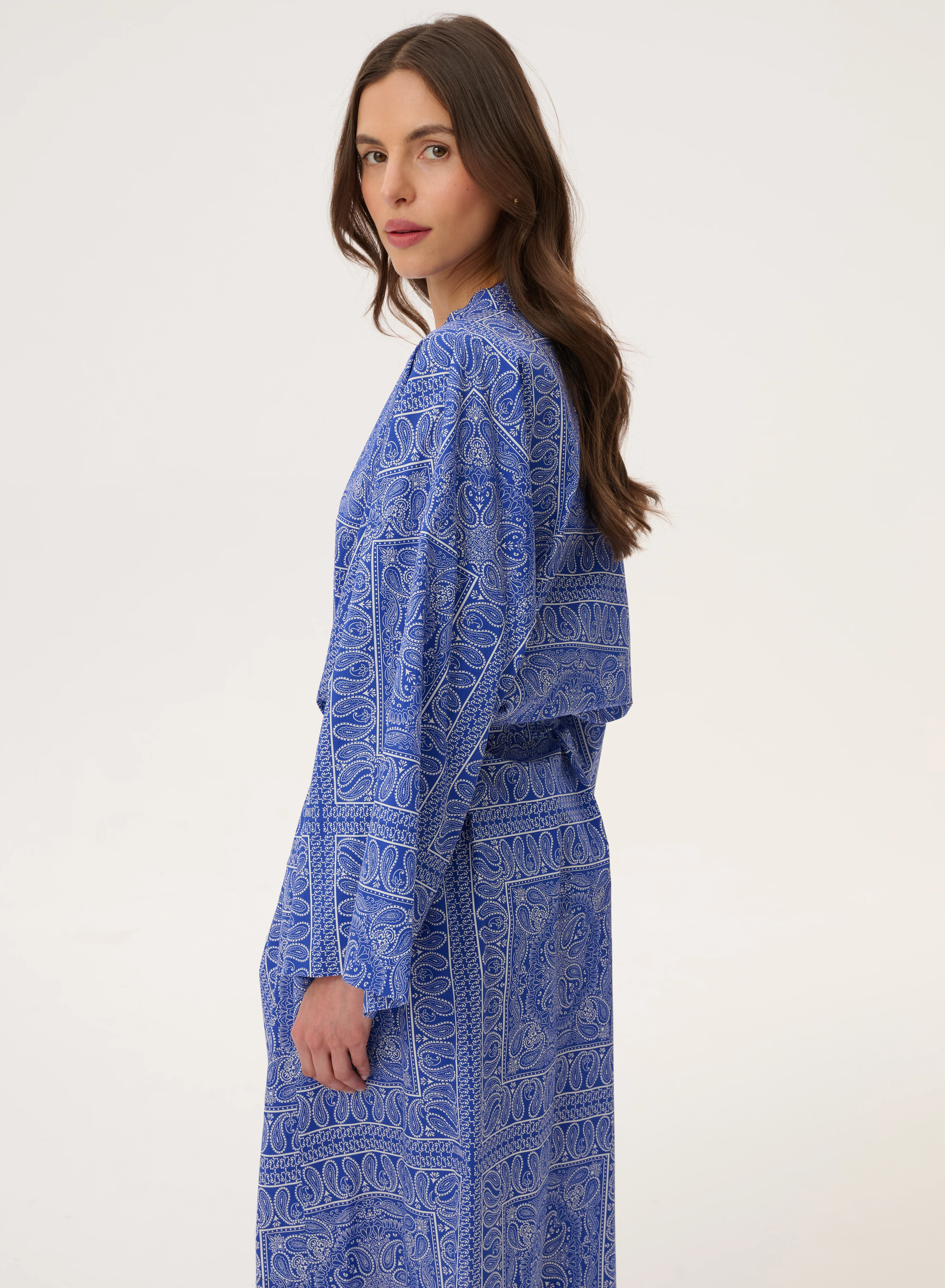 Kimono z bawełny we wzór bandany - Musolla - Image 4