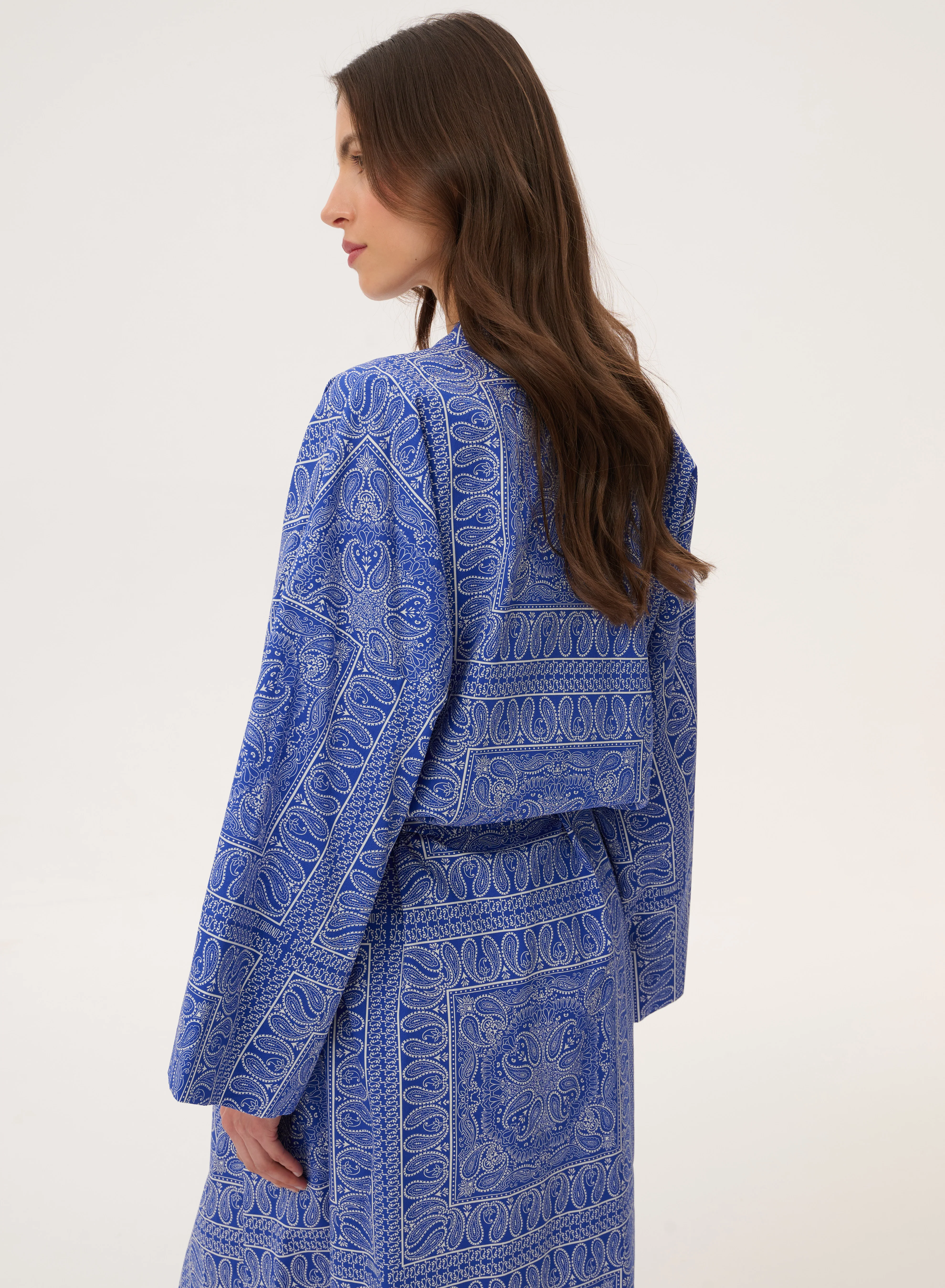Kimono z bawełny we wzór bandany - Musolla - Image 5