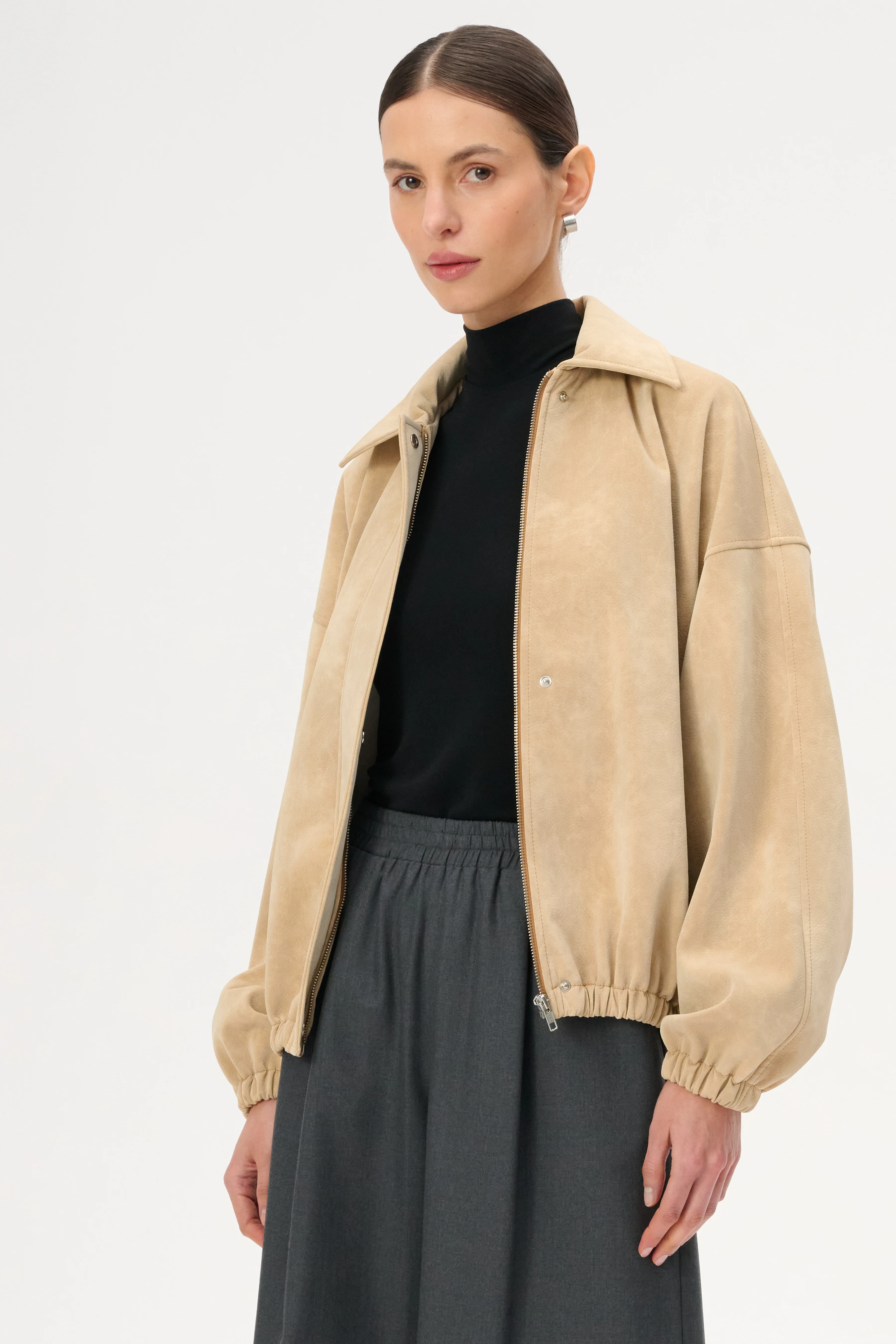 Kurtka z eco skóry - Claire - Image 2