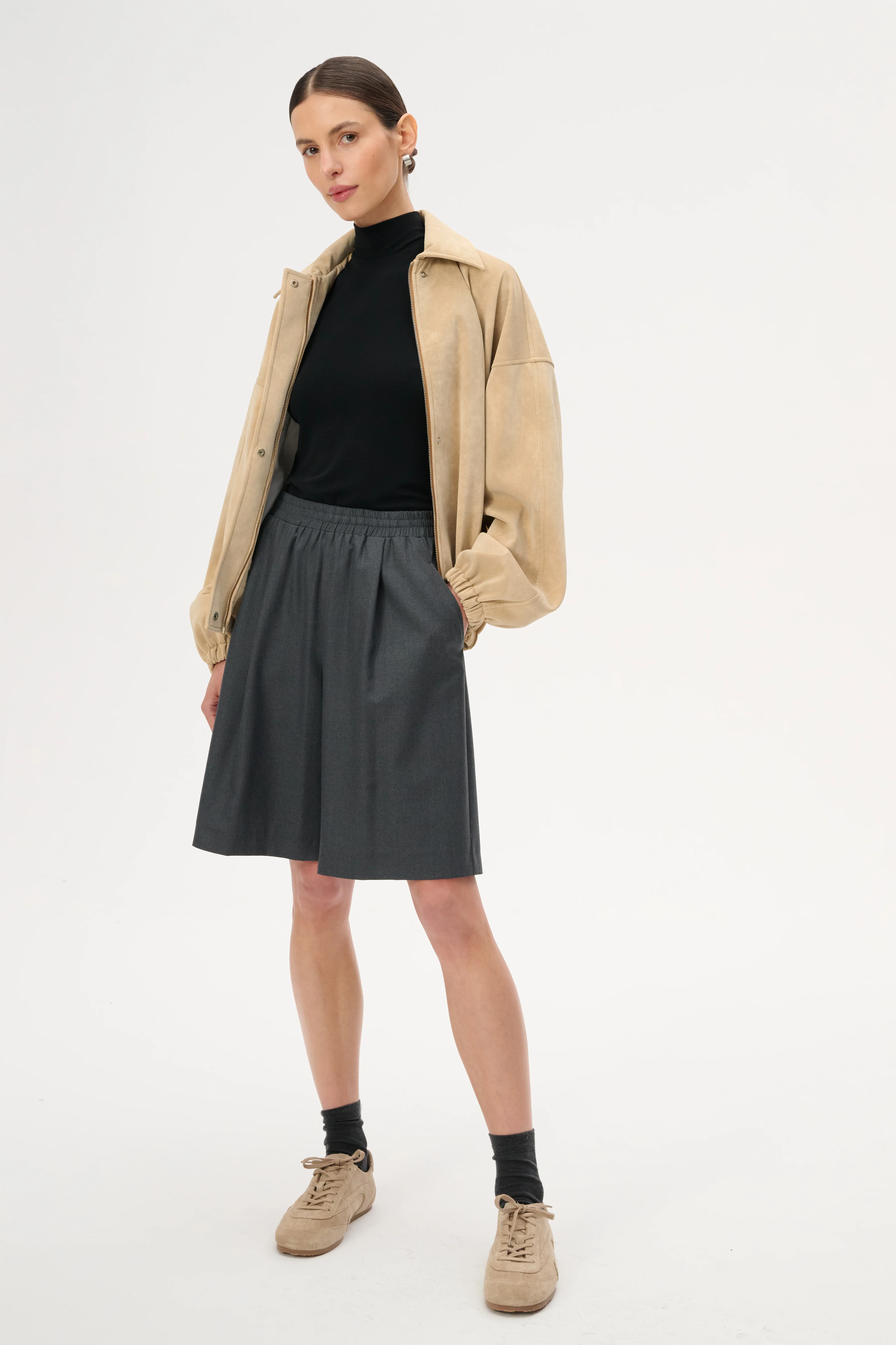 Kurtka z eco skóry - Claire - Image 4